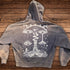Paradoxical Perspective - Ultra Heavyweight Post-Apocalyptic Aesthetic Hand-Frayed Monkey Washed Zip Hoodie